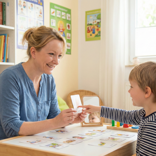 Logopädin in Melle mit Kind
